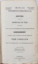 Load image into Gallery viewer, Disbursements to the Indians, 1826, Indian Agent Records