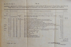 Disbursements to the Indians, 1826, Indian Agent Records