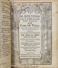 Load image into Gallery viewer, Bolton, Robert. The Workes of the reverend Robert Bolton 1638-40
