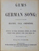 1865 Gems of German Song : translated into English with music
