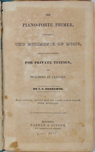 The Piano-Forte Primer, containing The Rudiments of Music (c1840)