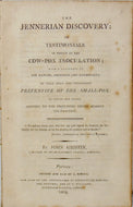 RARE 1804 Cow Pox Inoculation, The Jennerian Discovery Praised & Recommended