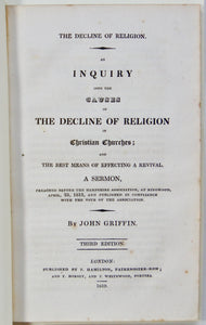 1812 Inquiry into the causes of the Decline and REVIVAL of Religion