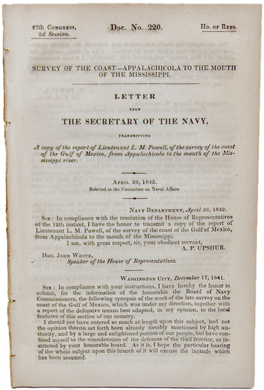 Strong US Navy Needed to Defend Appalachicola to the Mouth of the Mississippi