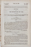 1842 Light House Building & Expenses, Governor's Island near Manhattan