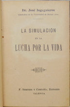 Load image into Gallery viewer, Ingegnieros, José. La Simulación en la Lucha por la Vida