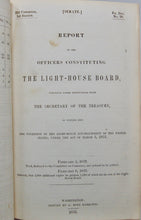 Load image into Gallery viewer, 1851 US Light House Report with 42 diagrams/plates, mostly folding