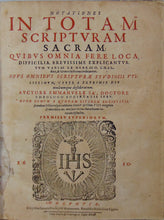 Load image into Gallery viewer, Manuel de Sá, 1610 Latin Commentary on the Bible