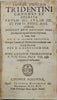 1644 Latin Canons of the Council of Trent with Index of Prohibited Books