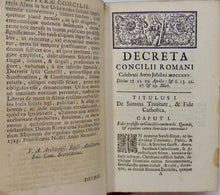 Load image into Gallery viewer, Concilium Romanum in Sacrosancta Lateranensi Basilica Celebratum, Anno MDCCXXV