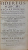 Galileo, Kepler, Gassendi 1683 Institutio Astronomica Dioptrice Sidereus Nuncius
