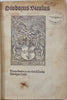 RARE 1510 Diodorus Siculus, Bibliotheca historica De antiquorum gestis fabulosis