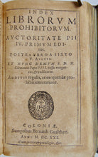 Load image into Gallery viewer, 1644 Latin Canons of the Council of Trent with Index of Prohibited Books
