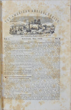 Load image into Gallery viewer, 1842-3 The American Agriculturalist, First American Illustrated Farm Journal