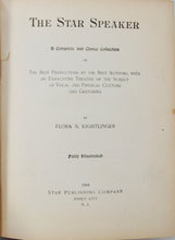 Load image into Gallery viewer, The Star Speaker 1894 Public Speaking Texts, Instruction in Gestures