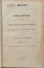 Load image into Gallery viewer, Journal of the US Senate, 1825.  Includes Treaty of Indian Springs, Creek Nation