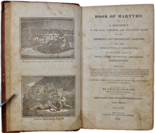 Load image into Gallery viewer, Book of Martyrs, Lives, Sufferings &amp; Deaths of Primitive &amp; Protestant Martyrs