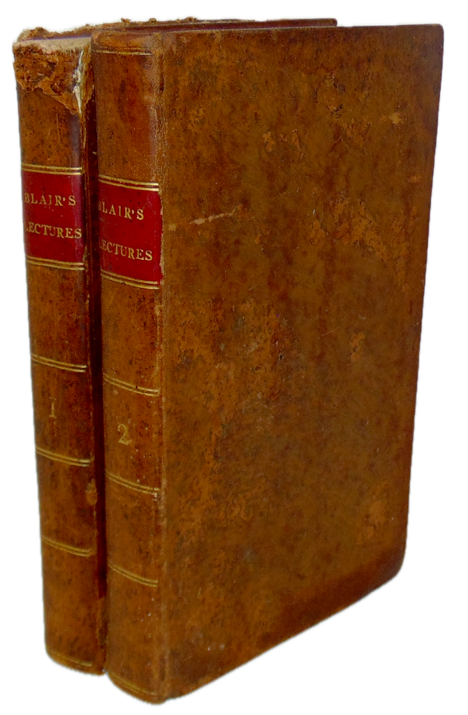 1815 American Bookplate, Lectures on Rhetoric and Belles Lettres, Hugh Blair