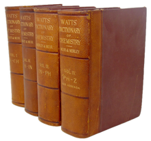 Load image into Gallery viewer, Watts' Dictionary of Chemistry revised and entirely rewritten (4 volume set)