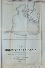 Load image into Gallery viewer, 1842 Executive Documents nos. 30-109; huge MAP Delta of the St. Clair River