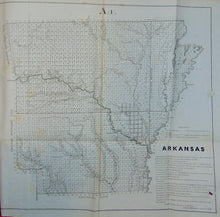 Load image into Gallery viewer, 37 folding maps charts 1854 US Government, Florida, Michigan, Arkansas, etc