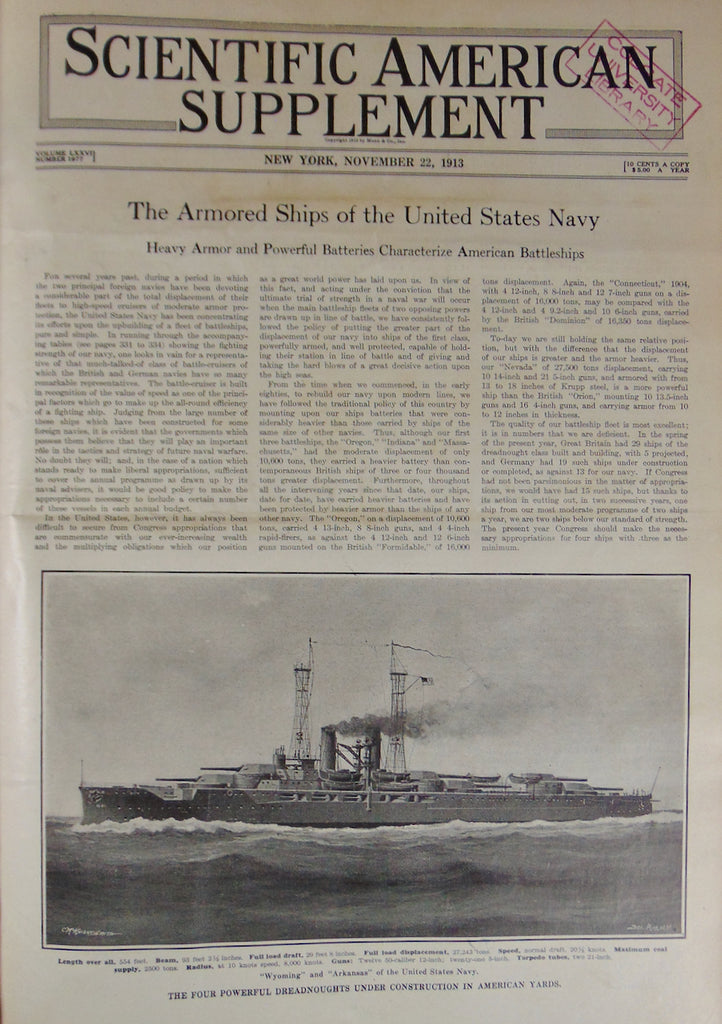 Scientific American Supplement, 1913. Volume LXXVI