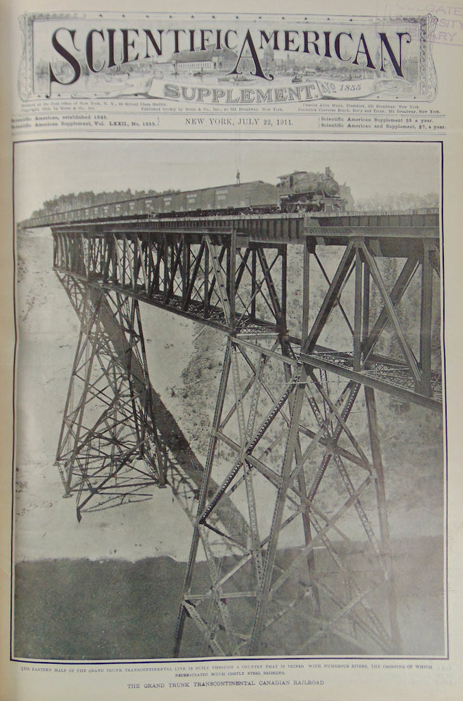 Scientific American Supplement, 1911. Volume LXXII. Nos. 1852-1878