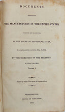 Load image into Gallery viewer, 1832 Manufactures in the United States (2 volume set)