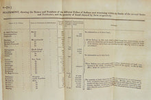 Load image into Gallery viewer, [INDIAN REMOVAL] Plan to RELOCATE ALL INDIANS to the west of the Mississippi