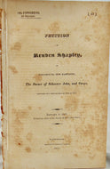 War of 1812 Claim, American Schooner owner Reuben Shapley against Great Britain