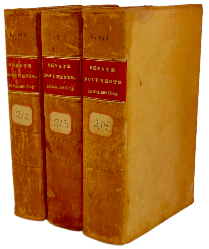 1832 The Senate of the United States Documents (3 volume set)
