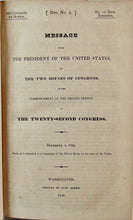 Load image into Gallery viewer, Executive Documents printed by The House of Representatives (3 vol set) 1832