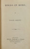 Rollo in Rome.  By Jacob Abbott.  First Edition