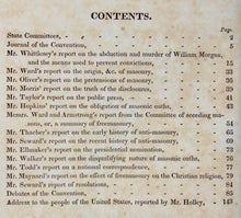 Load image into Gallery viewer, Vindication of Washington from the Stigma of Adherence to Secret Societies; bound with Proceedings of the United States Anti-Masonic Convention, 1830 &amp; 1831.