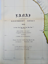 Load image into Gallery viewer, [MAP] Lanai, Hawaiian Islands; Hawaii Territory Survey | Government Survey 1878