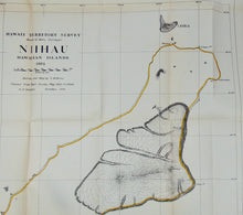Load image into Gallery viewer, [MAP] Niihau, Hawaiian Islands; Hawaii Territory Survey 1904