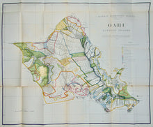 Load image into Gallery viewer, [MAP] Oahu, Hawaiian Islands; Hawaii Territory Survey 1902