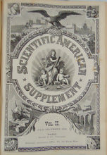 Load image into Gallery viewer, Scientific American Supplement, 1876, Volume 1 and 2, Nos. 1-53.
