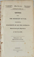 US Department of War Contracts for 1825