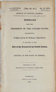 1826 US Arsenal at Augusta Producing Disease and Death, must be Moved