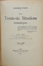 Load image into Gallery viewer, Polti. LES TRENTE-SIX SITUATIONS DRAMATIQUES (1924)