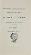 Load image into Gallery viewer, 14h Annual Report Bureau of Ethnology, Smithsonian Institution, 1892-93