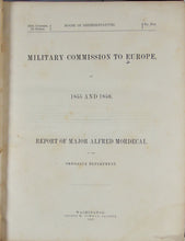 Load image into Gallery viewer, 1855 Crimean War, US Investigates Rifled Infantry &amp; Small Arms, Illustrated