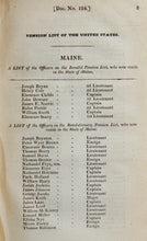 Load image into Gallery viewer, 1828 List of Revolutionary War Officers and others receiving Pensions