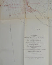 Load image into Gallery viewer, [MAP] Memorial Bridge Across the Potomac River, 1898 Maps, Charts