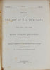 CRIMEAN WAR Report on the Art of War in Europe in 1854, 1855, and 1856