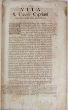 Load image into Gallery viewer, CYPRIANI OPERA 1690 Works of St. Cyprian, Martyr Bishop of Carthage