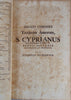 CYPRIANI OPERA 1690 Works of St. Cyprian, Martyr Bishop of Carthage