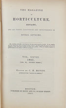 Load image into Gallery viewer, 1861 The Magazine of Horticulture, Botany, and Useful Discoveries