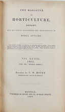 Load image into Gallery viewer, 1862 The Magazine of Horticulture, Botany, and Useful Discoveries